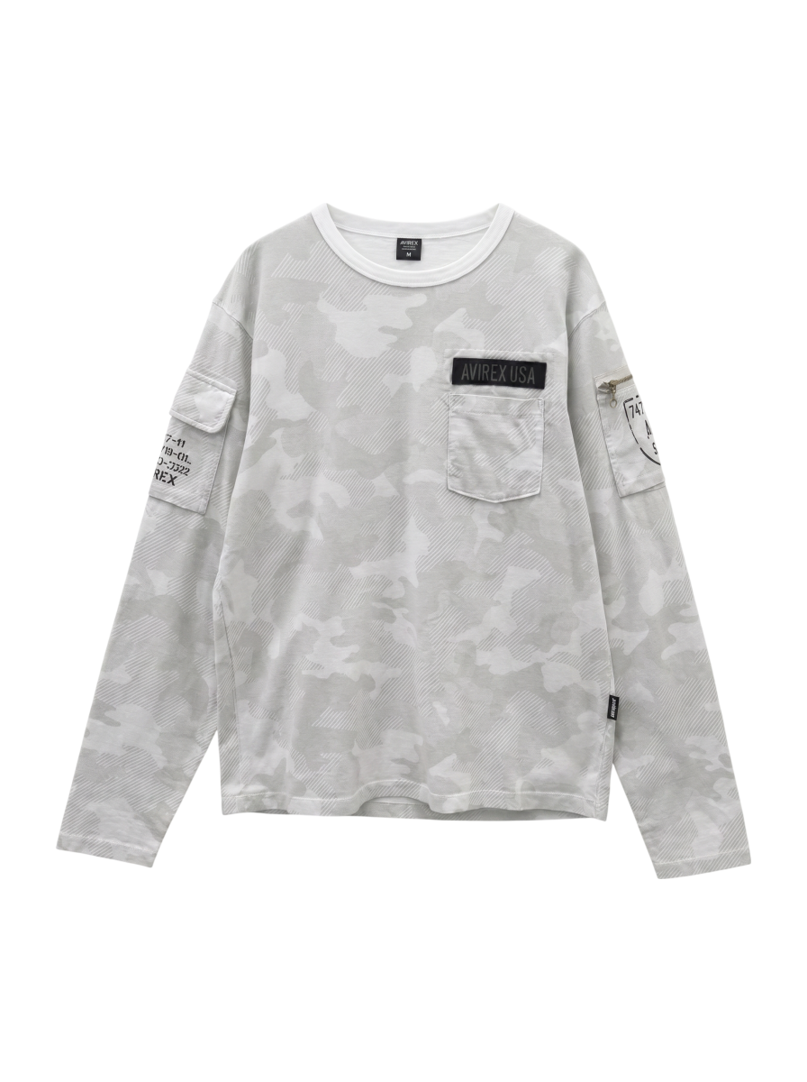 AVIREX / ファティーグ クルーネック 長袖 Tシャツ/LONG SLEEVE FATIGUE CREW NECK T-SHIRT