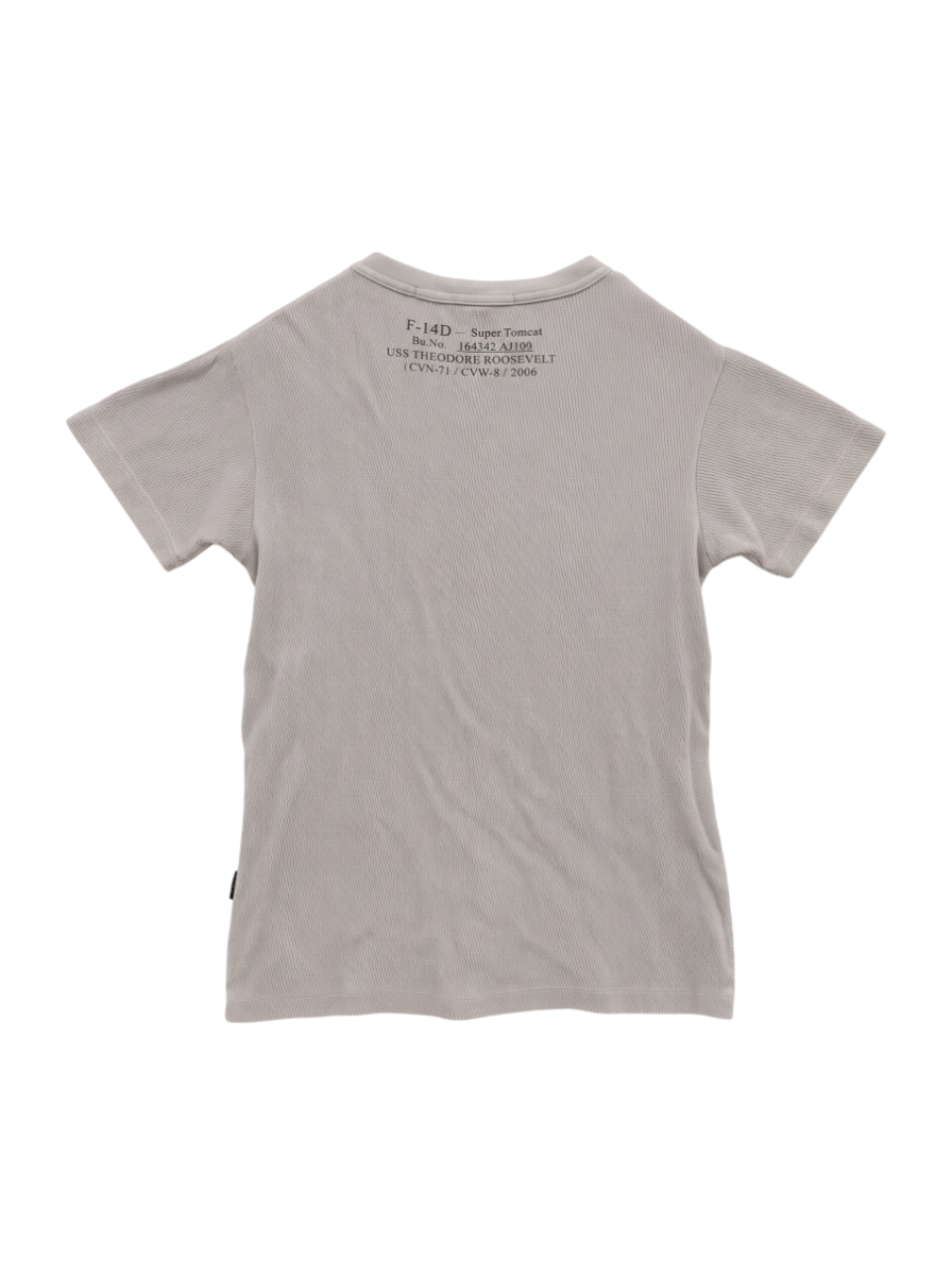 AVIREX / FADE WASH HONEYCOMB WAFFLE T-SHIRT / フェイドウォッシュ ハニカムワッフル 半袖Tシャツ