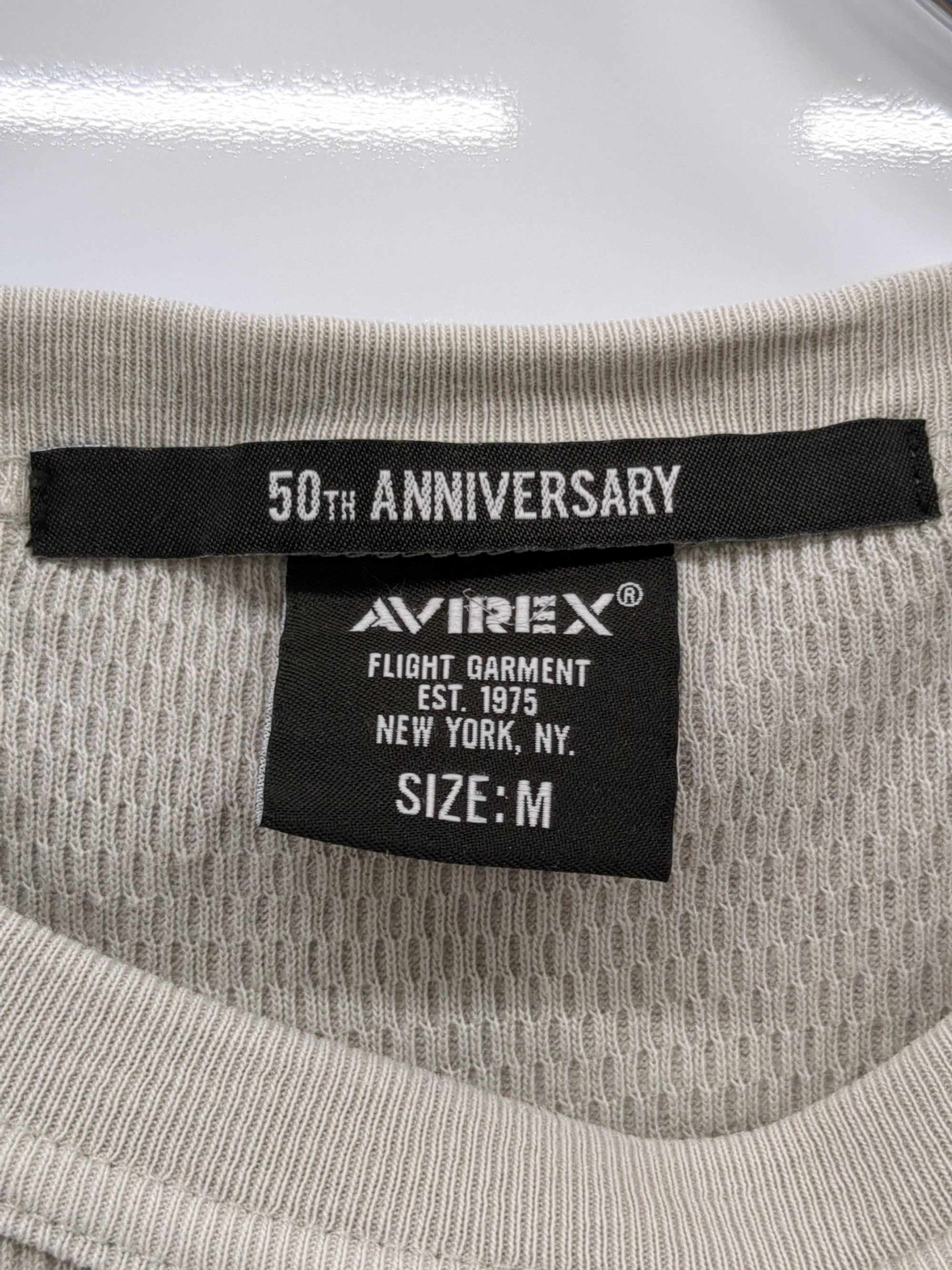 AVIREX / FADE WASH HONEYCOMB WAFFLE T-SHIRT / フェイドウォッシュ ハニカムワッフル 半袖Tシャツ