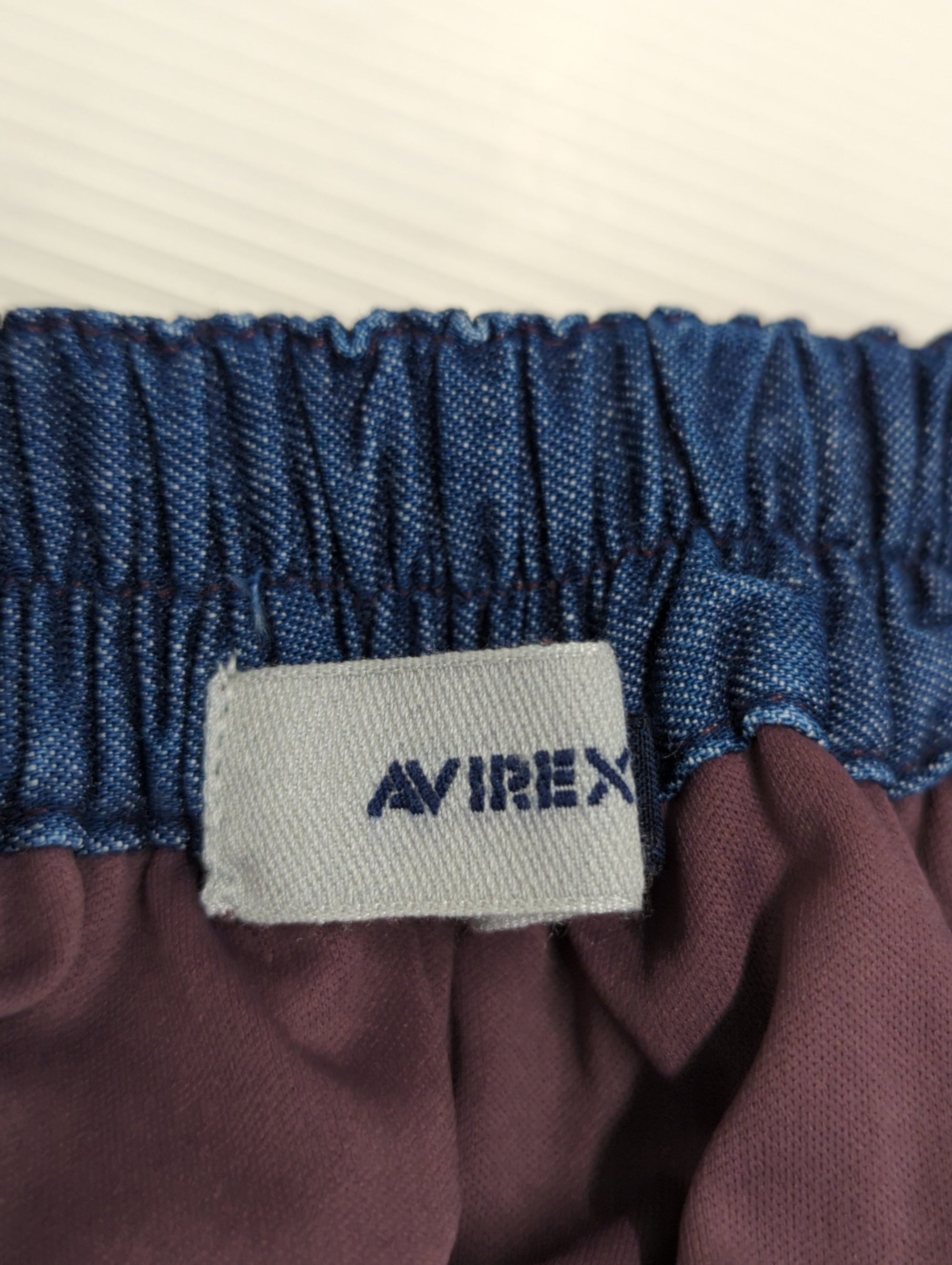 AVIREX / L-L/S PATCHING PLAID SKIRT