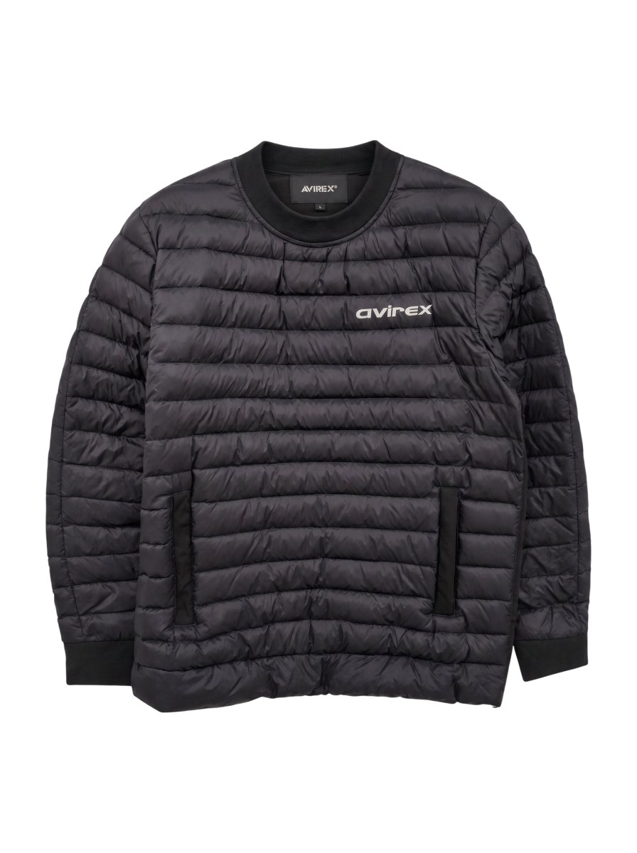 AVIREX / ストレッチ ダウン プルオーバー クルーネック/STETCH DOWN PULL OVER CREW NECK/AVI-TEX