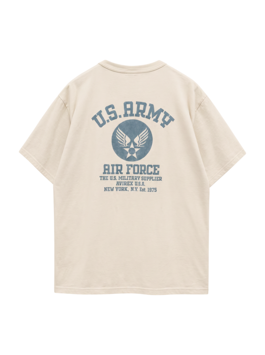 AVIREX / MIL. STENCIL T-SHIRT US ARMY AIR FORCE / ステンシル 半袖Tシャツ アーミー エアフォース