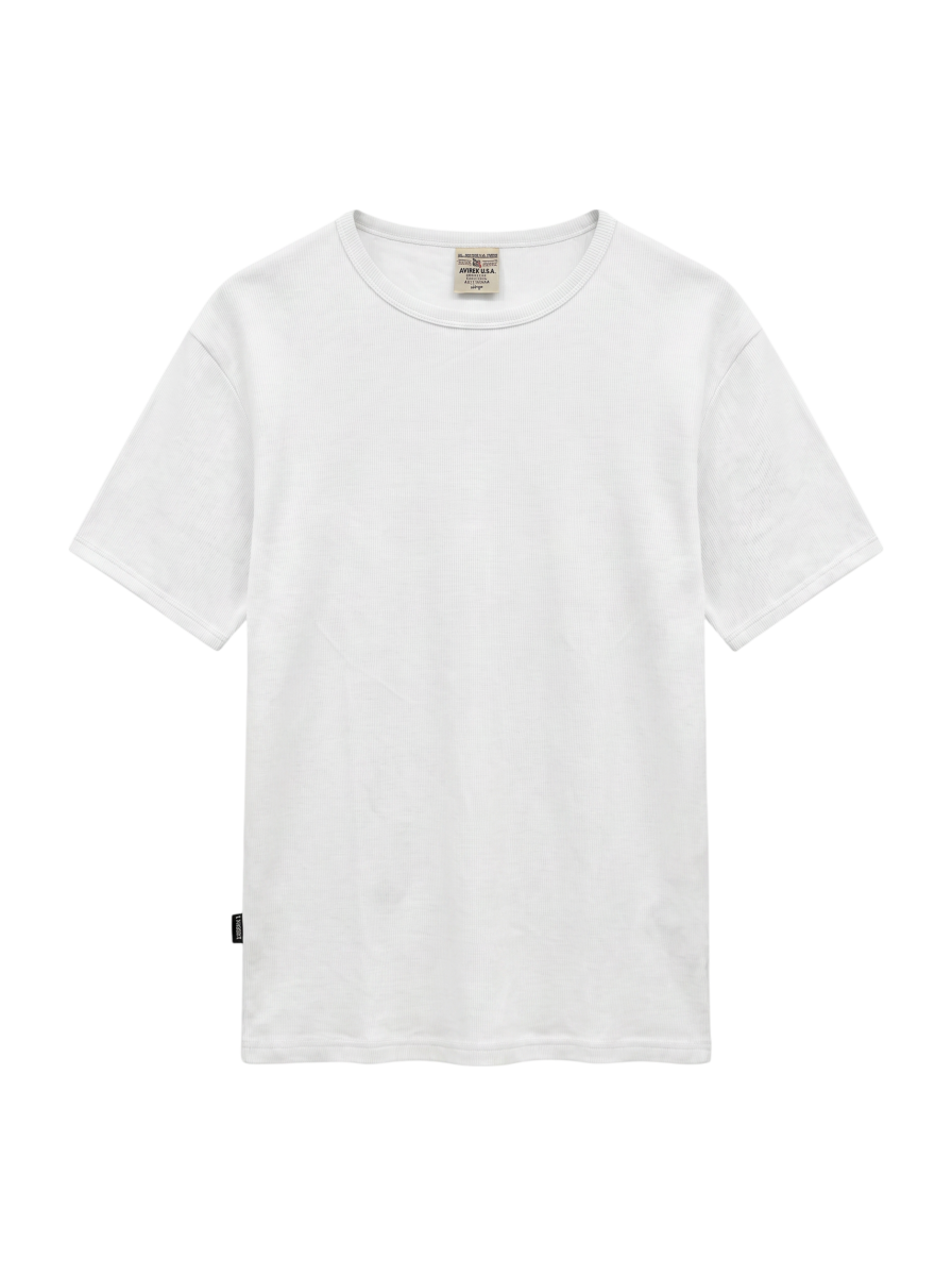AVIREX / 《DAILY/デイリー》RIB S/S CREW NECK T-SHIRT/リブ 半袖 クルーネック Tシャツ デイリーウェア