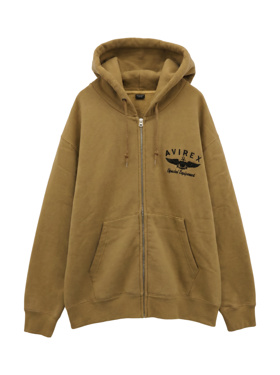 AVIREX / VARSITY LOGO SWEAT PARKA / バーシティ ロゴ スウェット パーカー