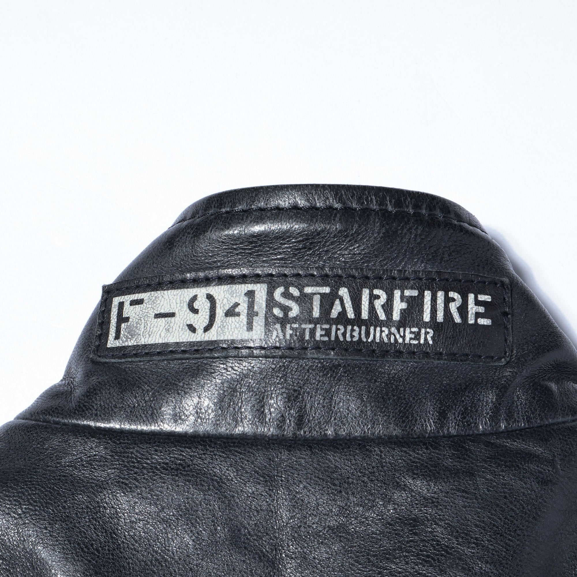 AVIREX / AGED LEATHER STAND ZIP RIDERS JACKET A.N.G.