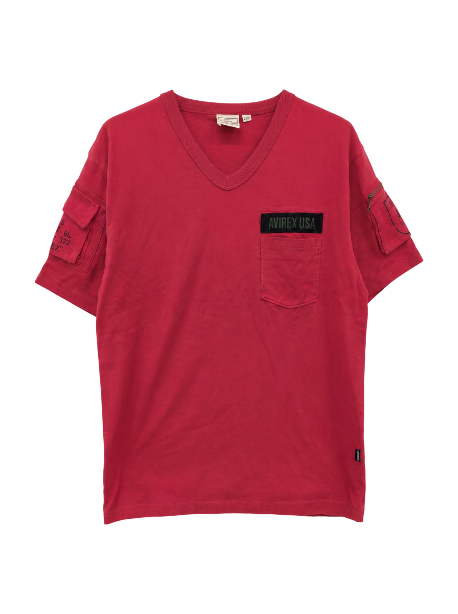 AVIREX / Vネック ファティーグ Tシャツ/S/S V-NECK FATIGUE T-SHIRT
