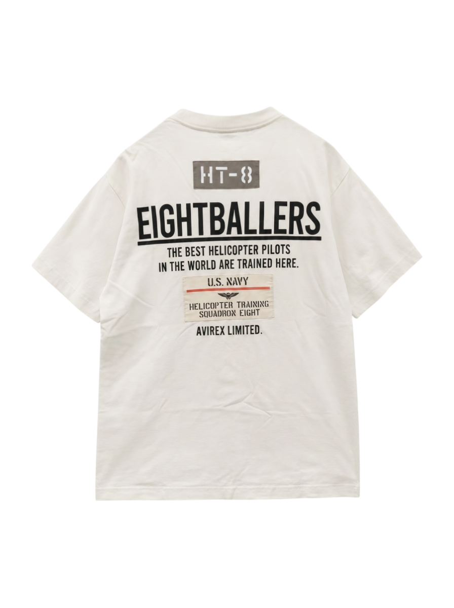 AVIREX / EIGHT BALLERS STENCIL PATCH T-SHIRT / エイトボーラーズ ステンシル パッチ Tシャツ / AVIREX