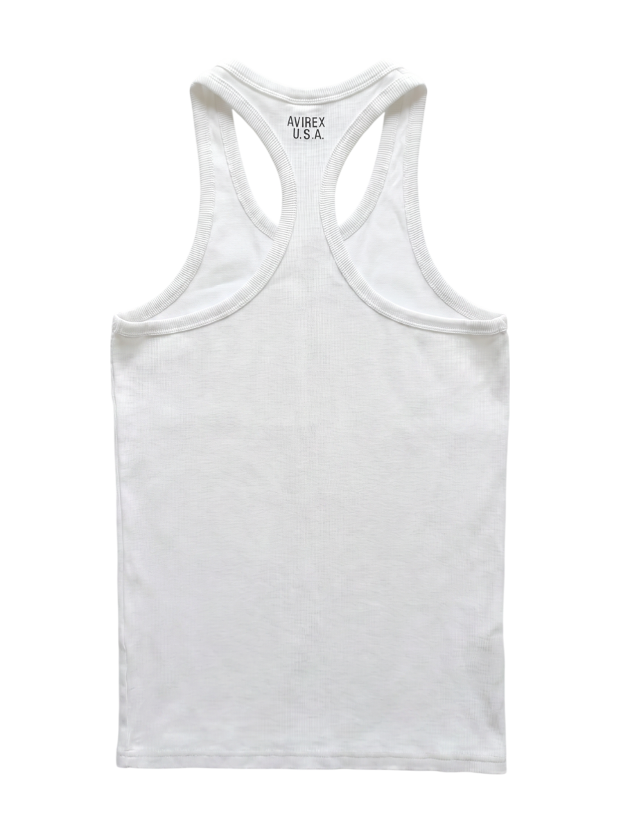 AVIREX / 《DAILY/デイリー》RIB TANK TOP BACK CROSS/リブ タンクトップ バッククロス デイリーウェア