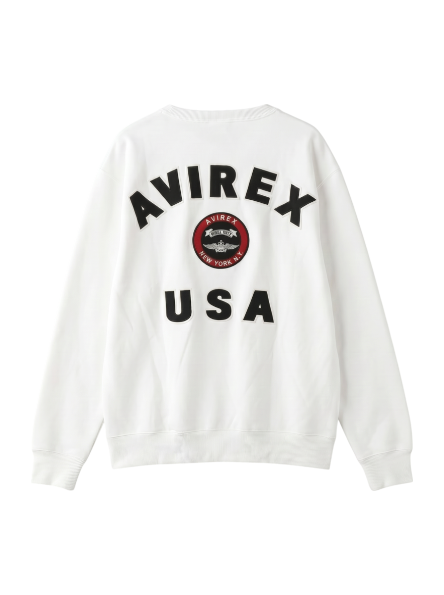 AVIREX / VARSITY LOGO CREW NECK SWEAT /バーシティ ロゴ クルーネック スウェット