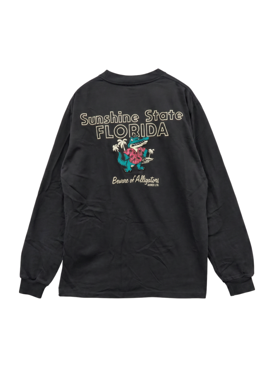 AVIREX / LONGSLEEVE FLORIDA ALLIGATORS T-SHIRT