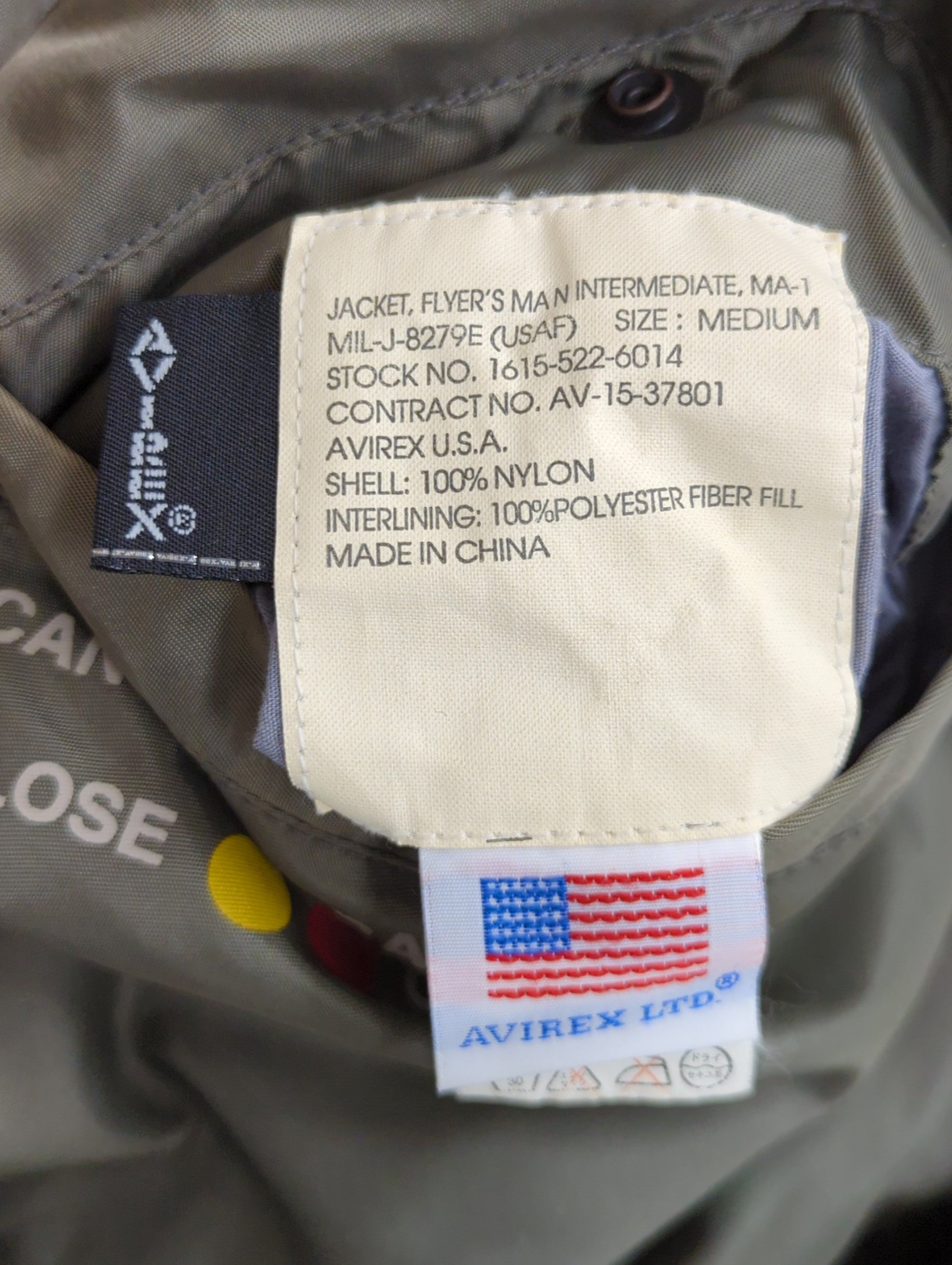 AVIREX / MA-1 "FS-271"