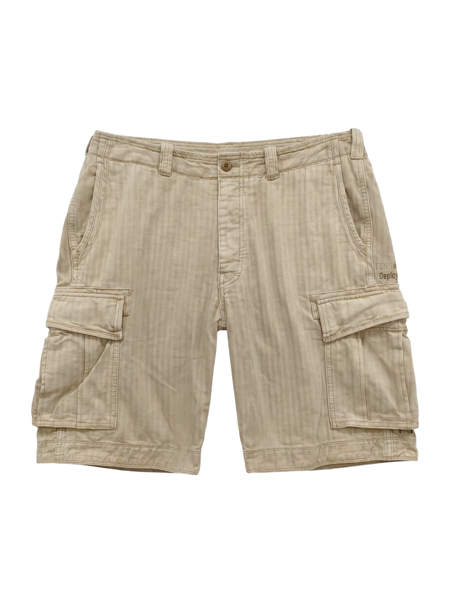 AVIREX / MIX STENCIL HERRINGBONE CARGO SHORTS/ミックス ステンシル ヘリンボーン カーゴショーツ