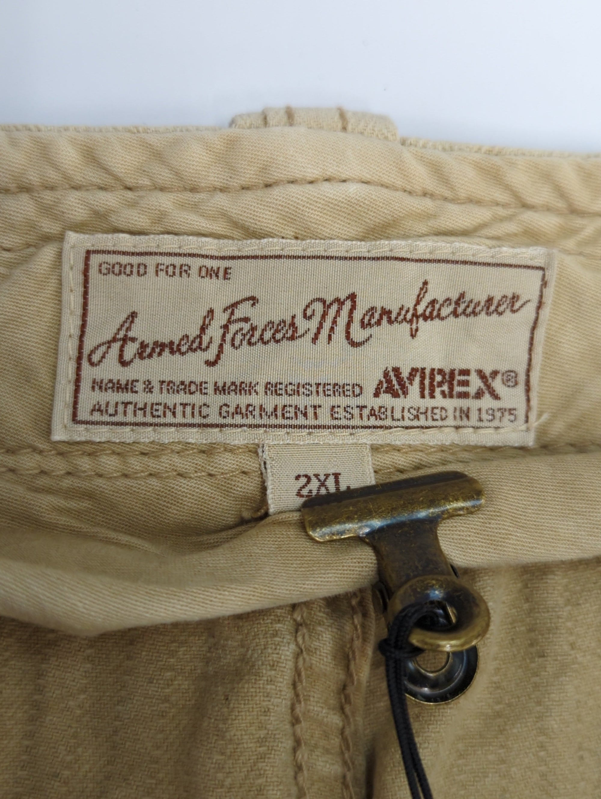 AVIREX / MIX STENCIL HERRINGBONE CARGO SHORTS/ミックス ステンシル ヘリンボーン カーゴショーツ