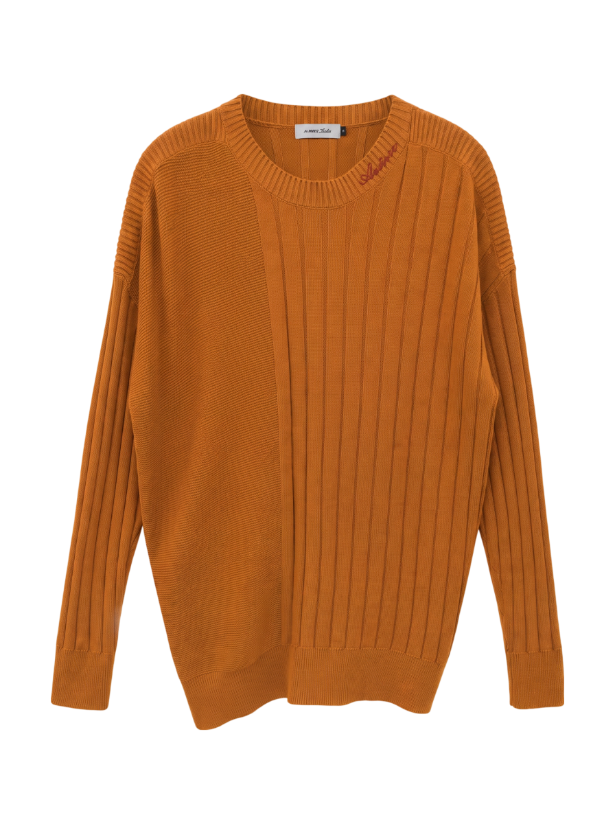 AVIREX / ストーンウォッシュ リブニット/ STONE WASH RIB KNIT SWEATER