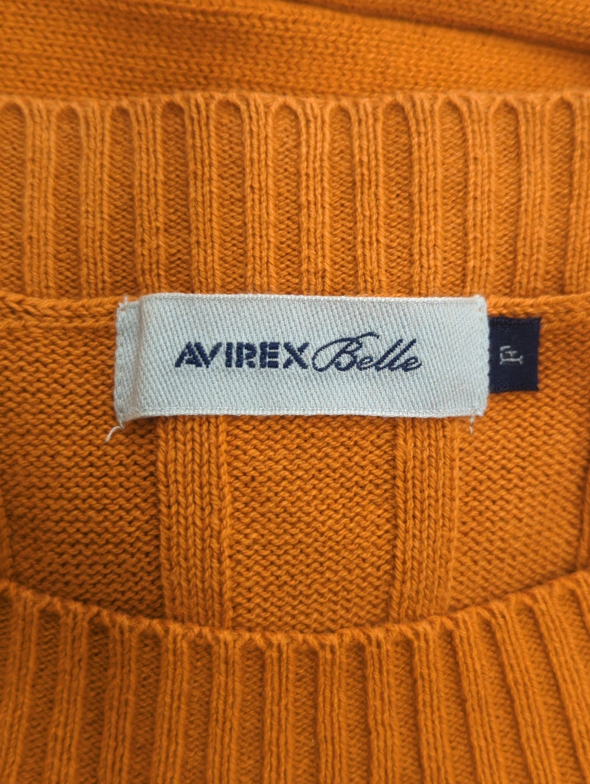 AVIREX / ストーンウォッシュ リブニット/ STONE WASH RIB KNIT SWEATER