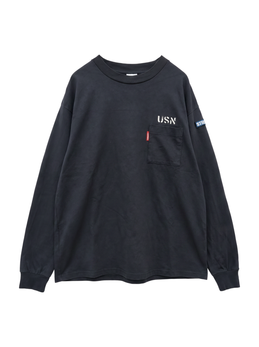AVIREX / ネイバル パッチ ロングスリーブ Tシャツ/NAVAL PATCH LONG SLEEVE T-SHIRT