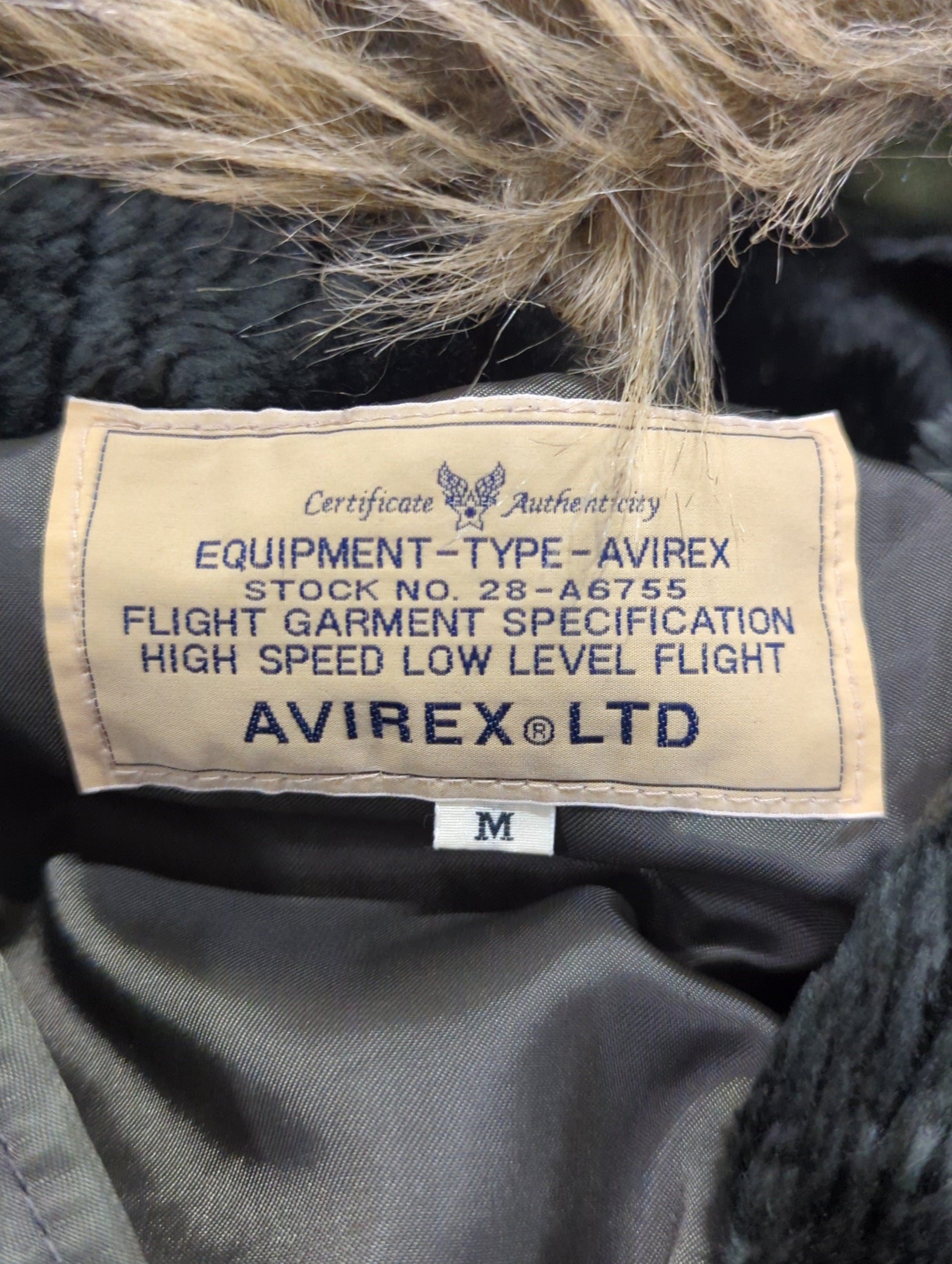 AVIREX / UTILITY SHIRTS "DETACHABLE FUR"