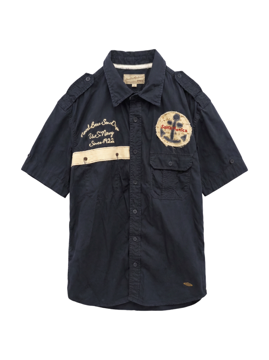 AVIREX / OLD PATCH MILITARY SHIRT