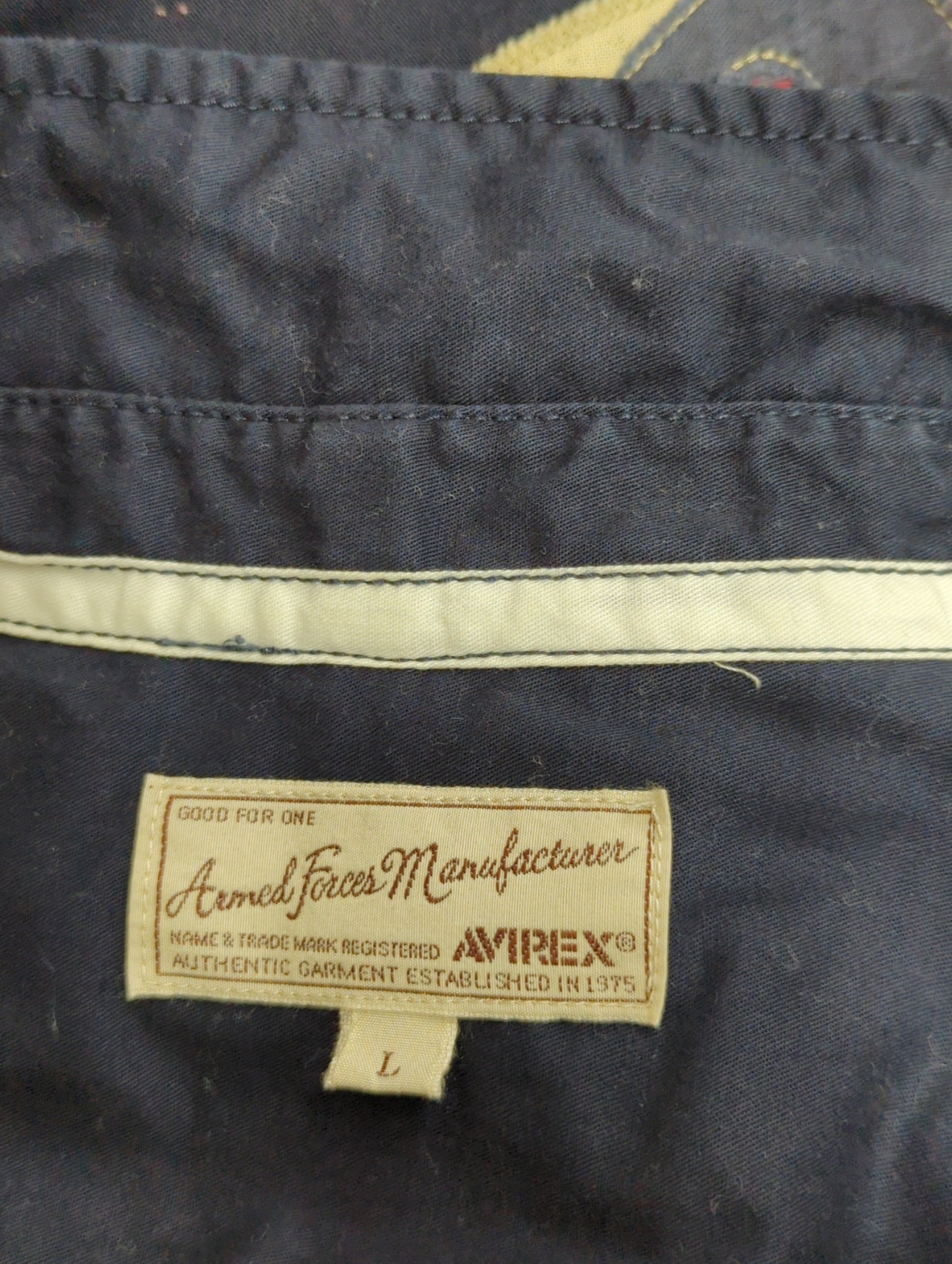 AVIREX / OLD PATCH MILITARY SHIRT