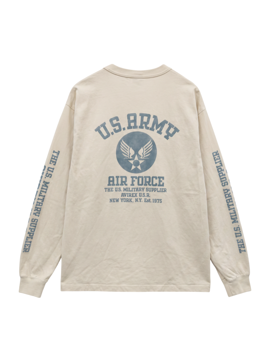 AVIREX / MIL. STENCIL T-SHIRT USA.A.F / ミリタリー ステンシル 長袖Tシャツ USA.A.F / AVIREX /