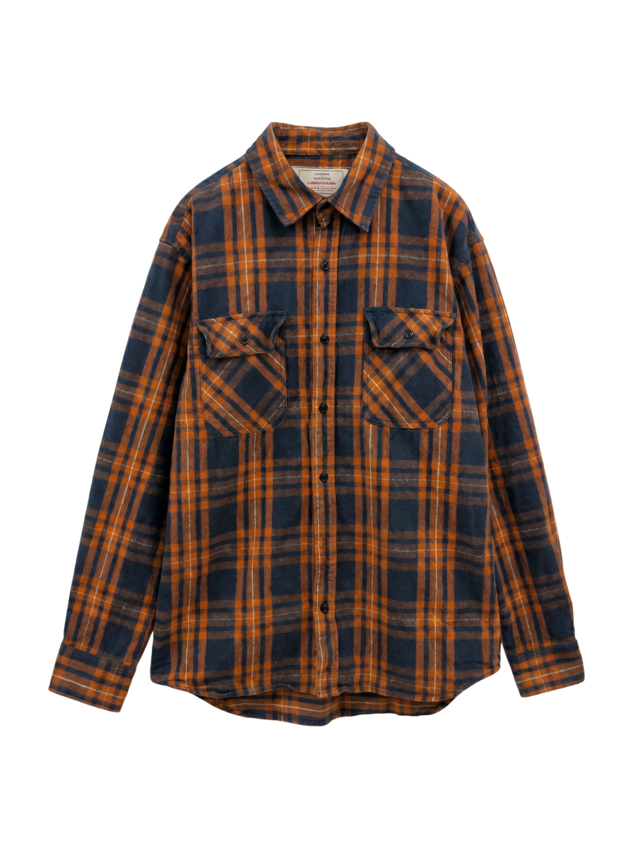 AVIREX / FLANNEL DARK CHECK SHIRT
