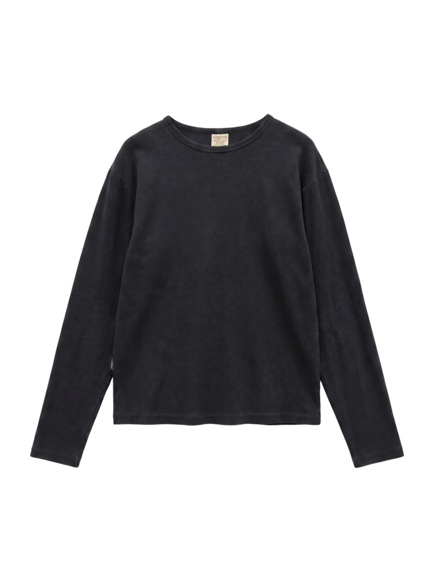 AVIREX / 《DAILY/デイリー》RIB L/S CREW NECK T-SHIRT/リブ 長袖 クルーネック Tシャツ デイリーウェア