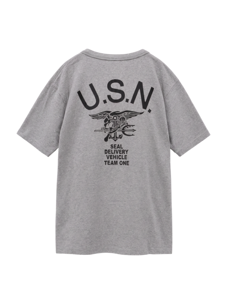 AVIREX / U.S.N.シールズ バックプリント ティーシャツ/U.S.N. SEALS BACK PRINT T-SHIRT