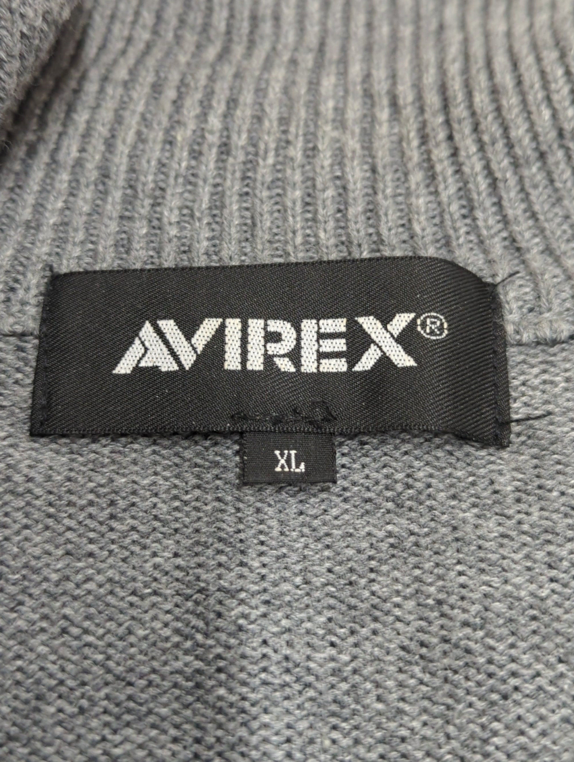 AVIREX / NAVAL STAND COLLAR ZIP KNIT JACKET / ネイバル スタンド カラー