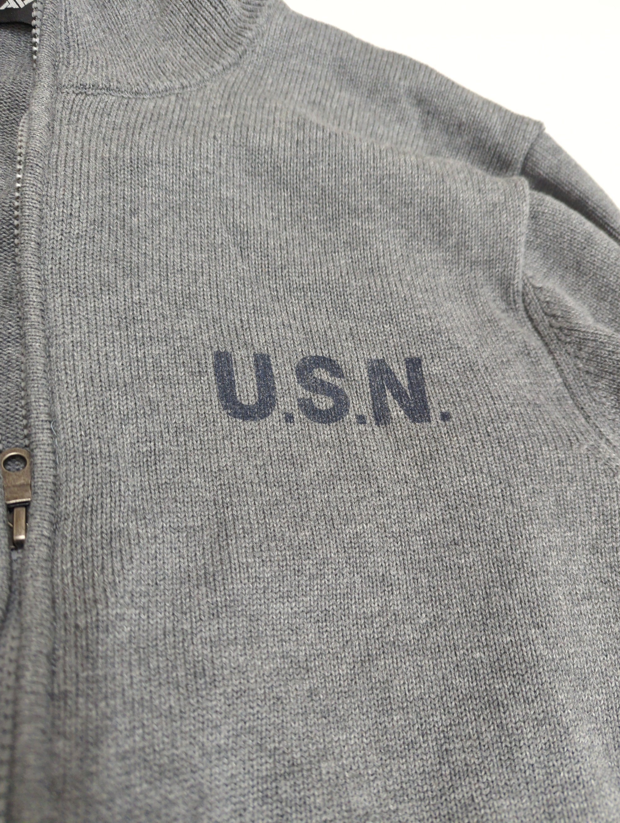 AVIREX / NAVAL STAND COLLAR ZIP KNIT JACKET / ネイバル スタンド カラー