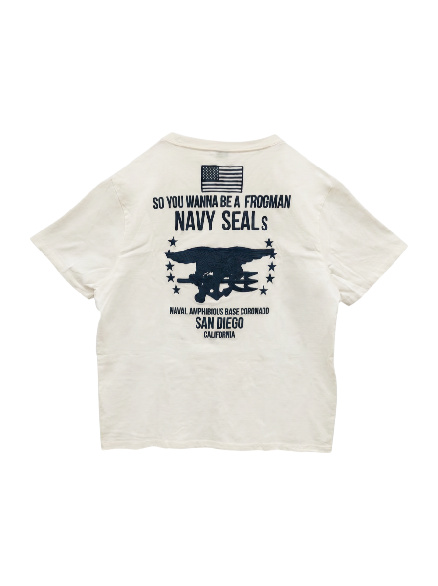 AVIREX / 【直営店限定】刺繍ティーシャツ ネイビーシールズ/EMBROIDERED T-SHIRT NAVY SEALs