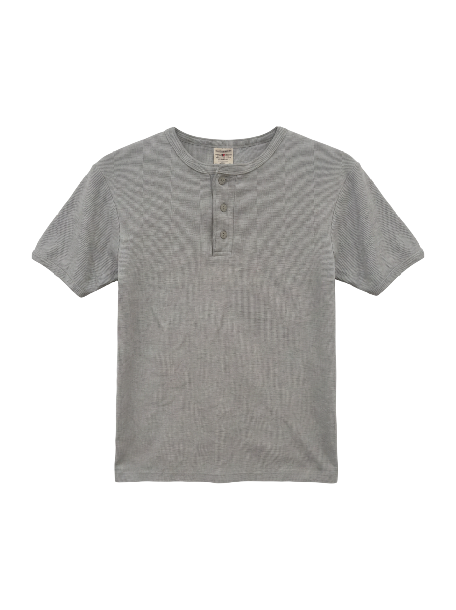 AVIREX / 《DAILY/デイリー》RIB S/S HENLEY NECK T-SHIRT/リブ 半袖 ヘンリーネック Tシャツ デイリーウェア