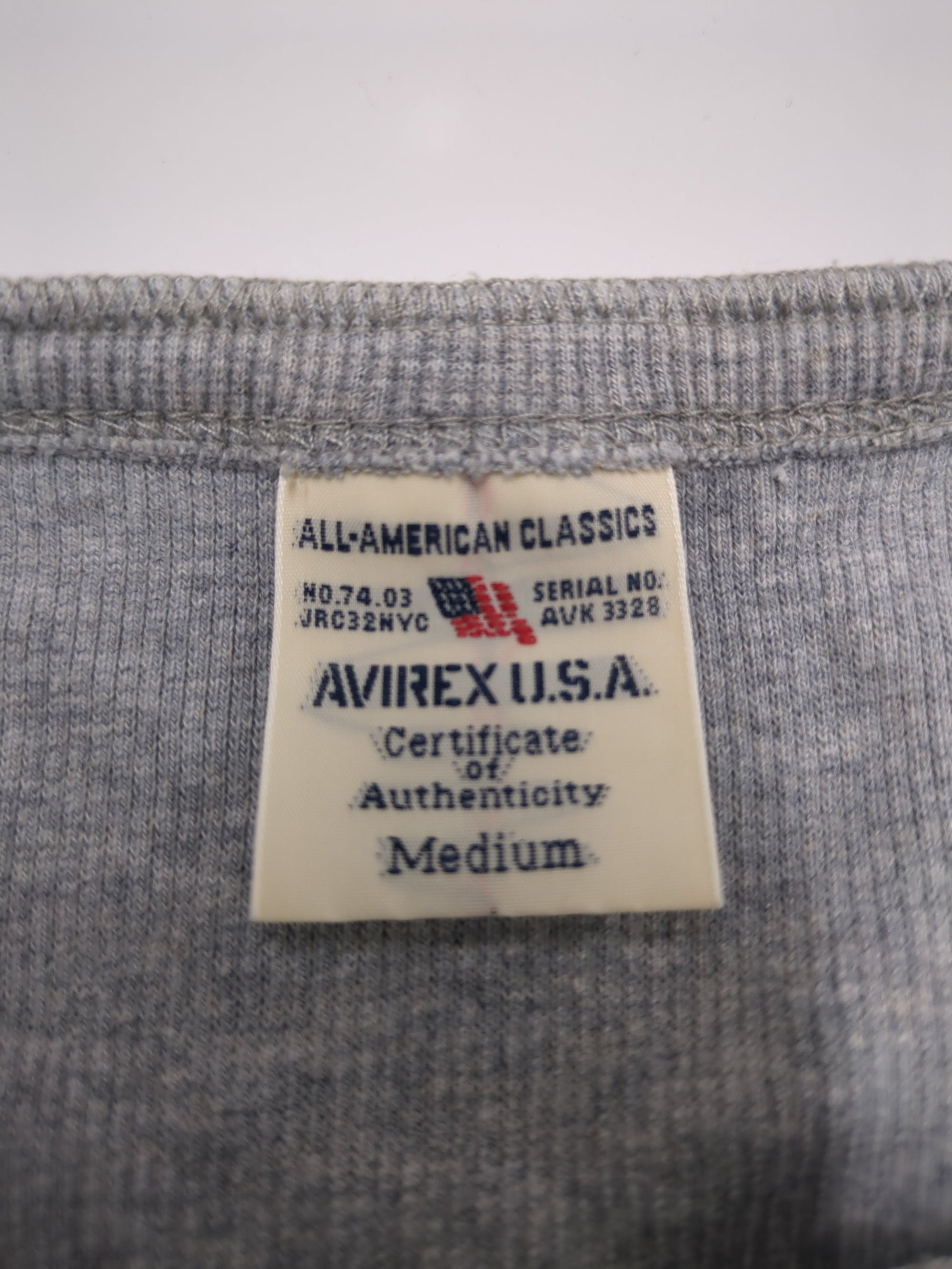 AVIREX / 《DAILY/デイリー》RIB S/S HENLEY NECK T-SHIRT/リブ 半袖 ヘンリーネック Tシャツ デイリーウェア