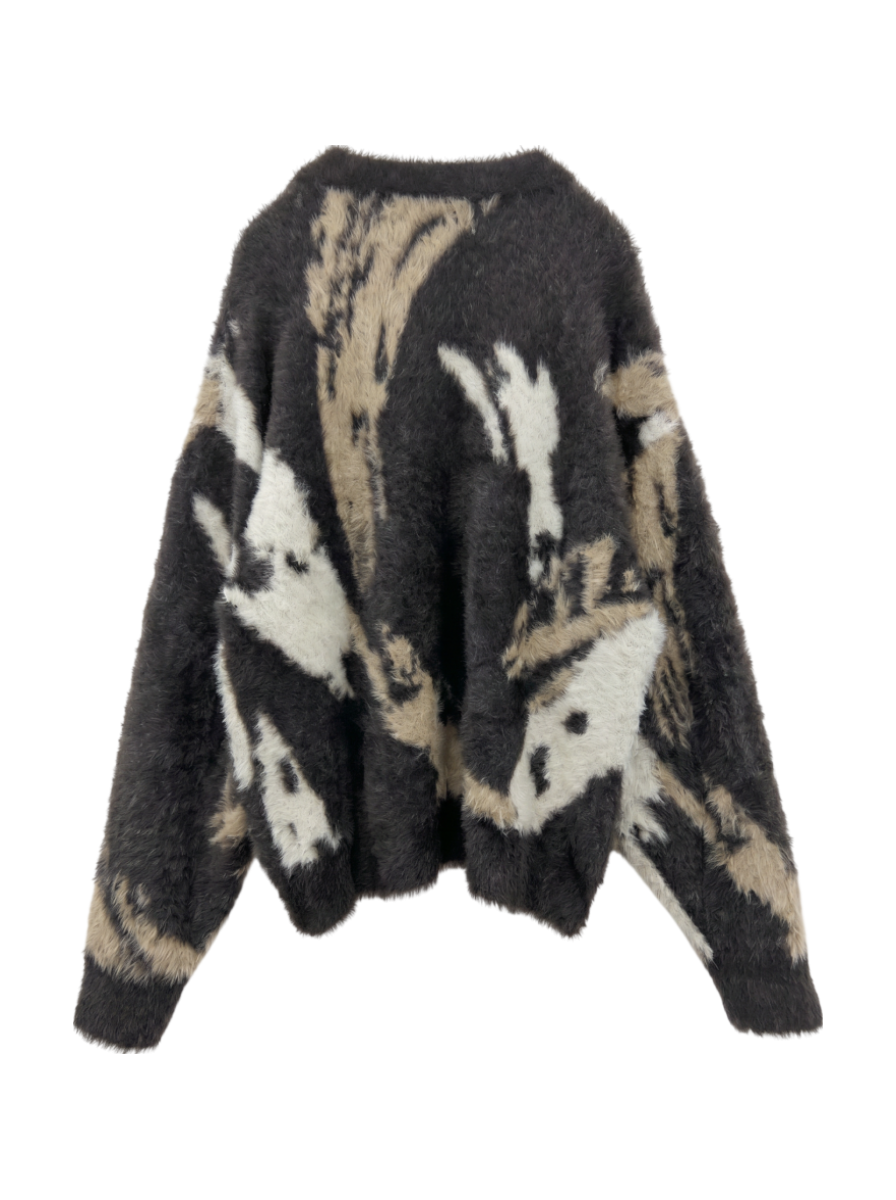AVIREX / 【直営店限定】AVX NYLON SHAGGY CARDIGAN / ナイロン シャギー カーディガン