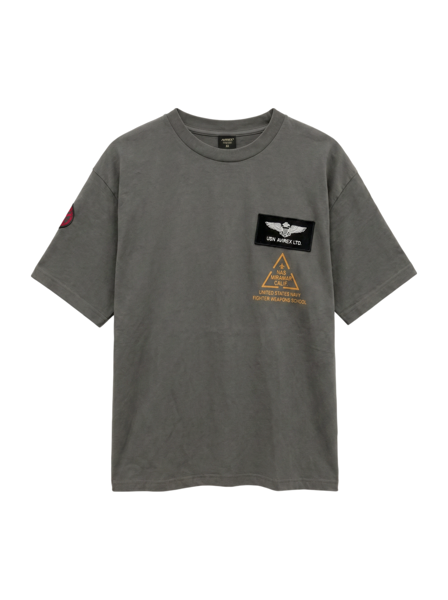 AVIREX / TOP GUN PATCH & PRINT T-SHIRT / トップガン パッチ & プリント Tシャツ