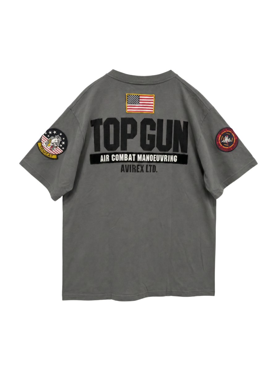 AVIREX / TOP GUN PATCH & PRINT T-SHIRT / トップガン パッチ & プリント Tシャツ