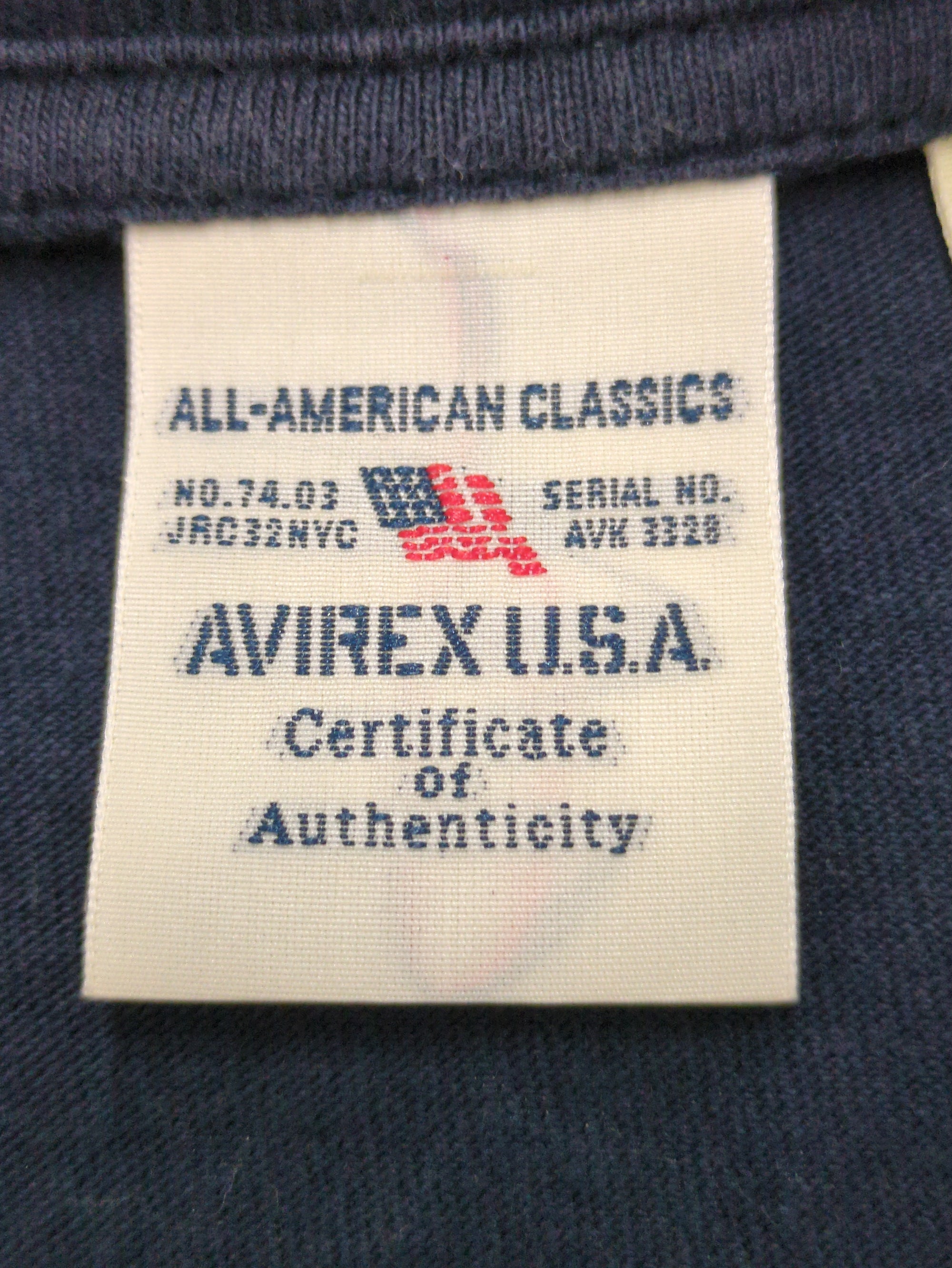 AVIREX / USAAF 75TH T.F.S. FLYING SHARKS L/S T-SHIRT