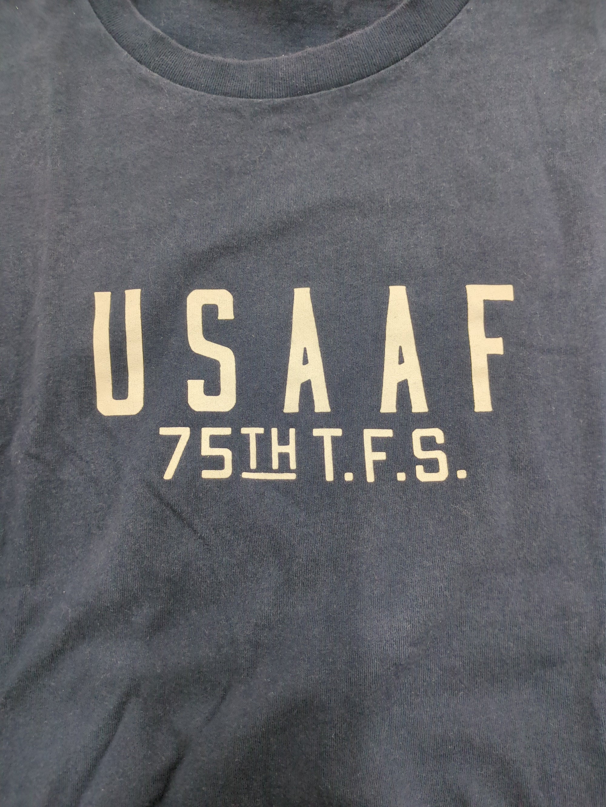 AVIREX / USAAF 75TH T.F.S. FLYING SHARKS L/S T-SHIRT