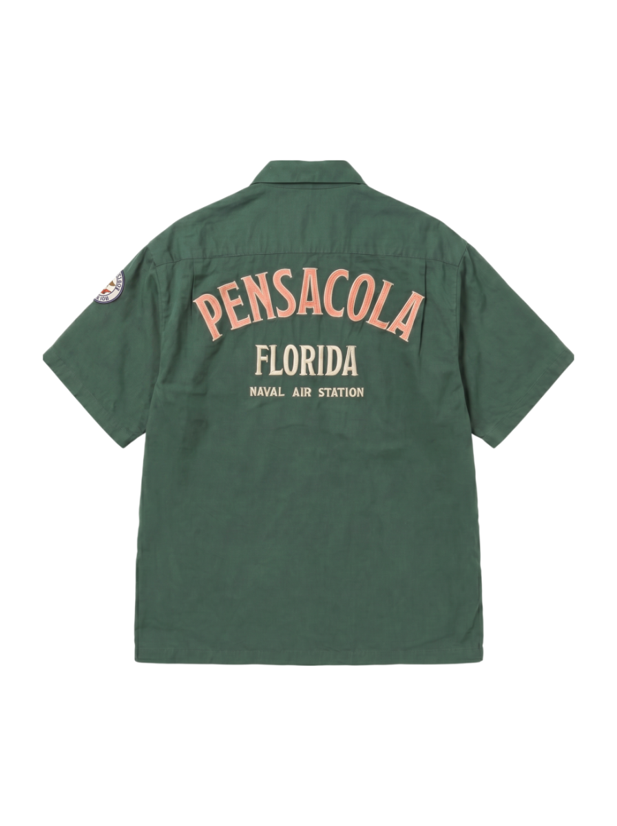 AVIREX / LINEN/COTTON PENSACOLA WORK SHIRT