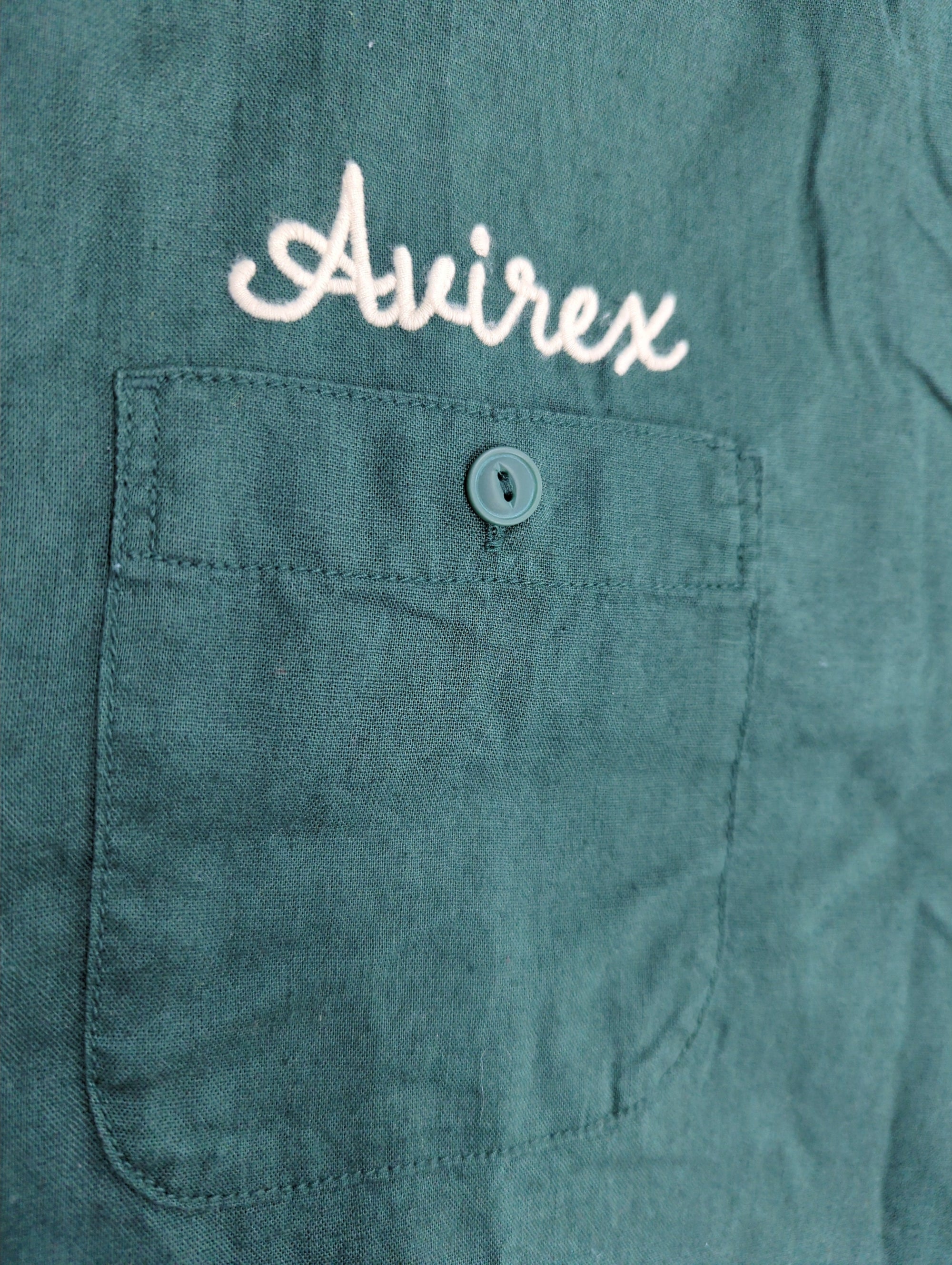 AVIREX / LINEN/COTTON PENSACOLA WORK SHIRT