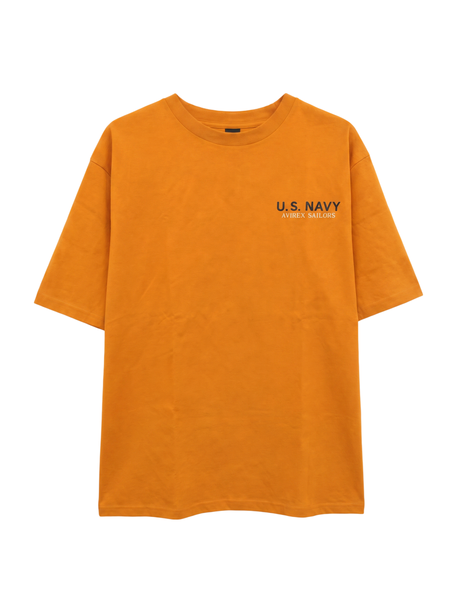 AVIREX / ナバル シーチィング パッチド Tシャツ/NAVAL SHEETING PATCHED T-SHIRT