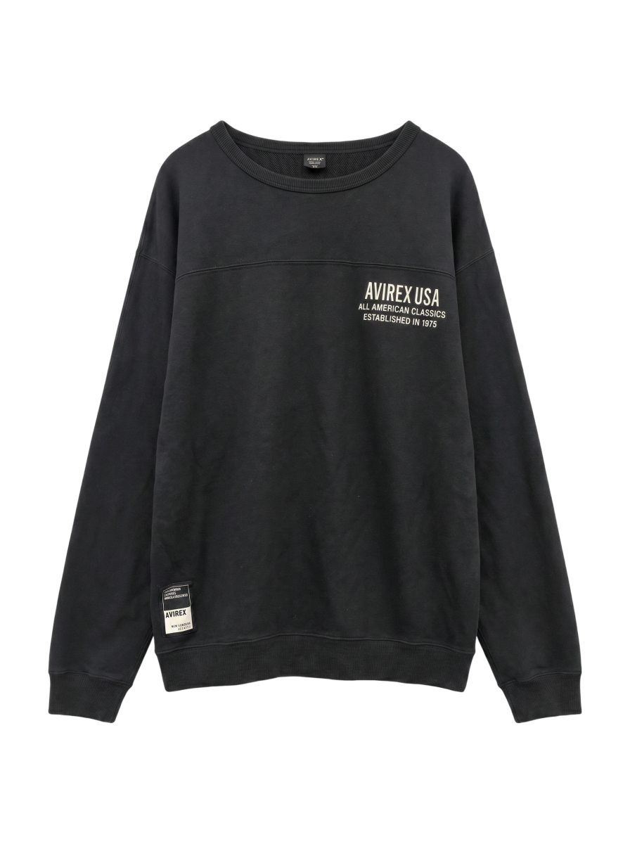 AVIREX / ビッグロゴ クルーネックスウェット/BIG LOGO CREW NECK SWEAT