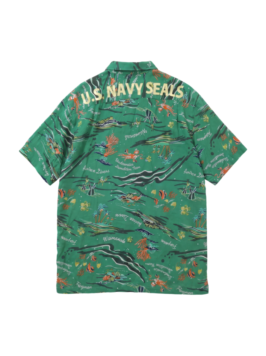 AVIREX / SH SS CUSTOM HAWAIIAN SH NAVY