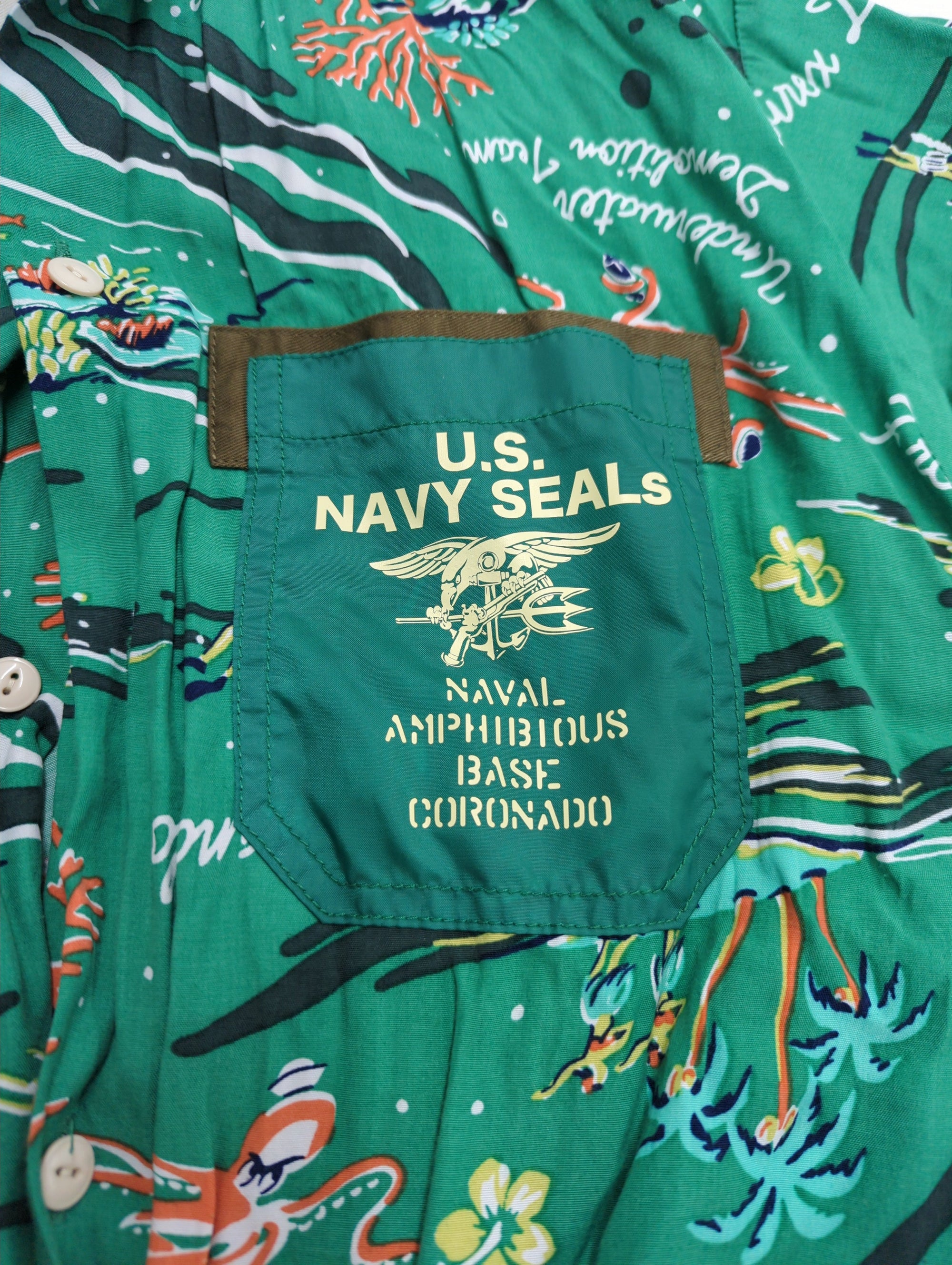 AVIREX / SH SS CUSTOM HAWAIIAN SH NAVY