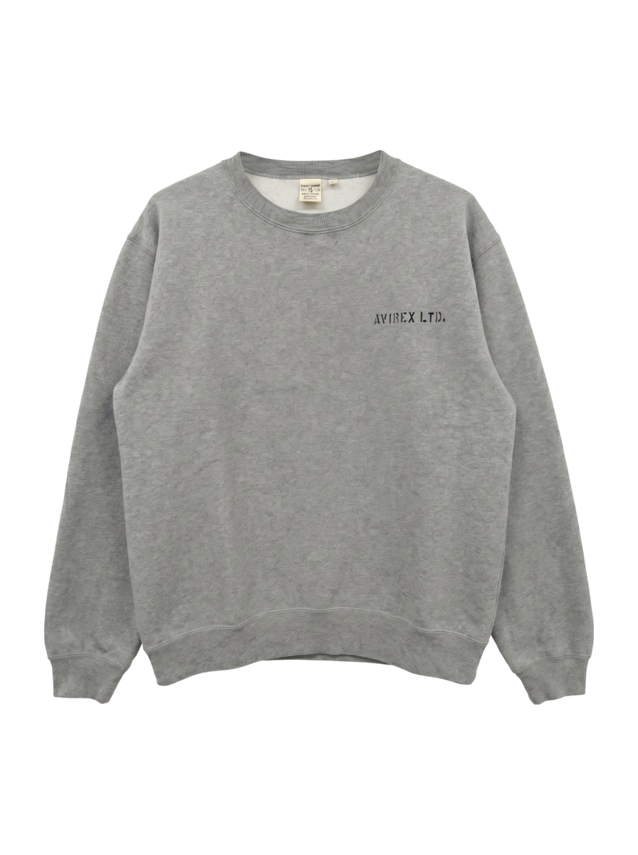 AVIREX / HB CREW NECK SWEAT