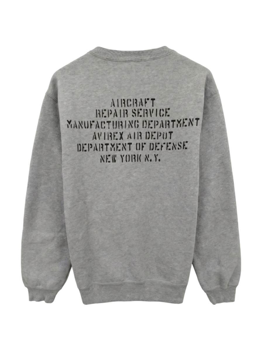 AVIREX / HB CREW NECK SWEAT