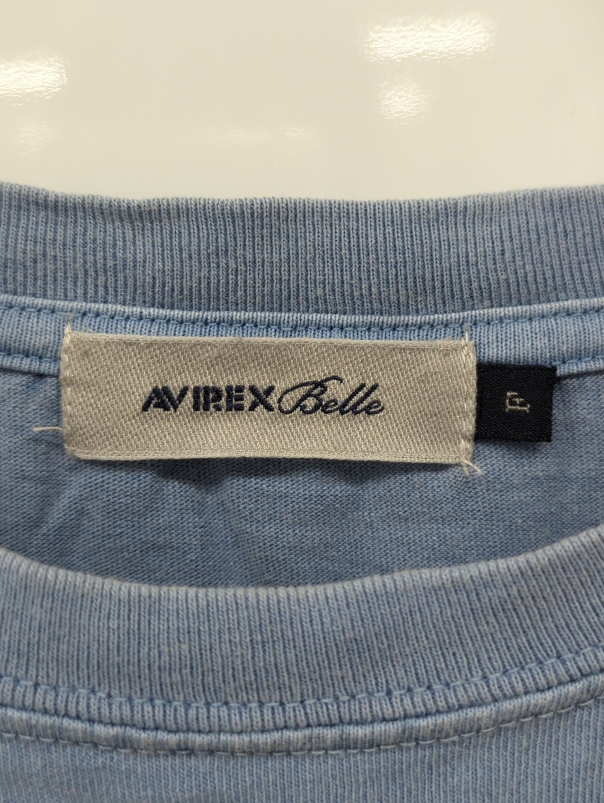 AVIREX / FADE WASH CUFFS OPEN EMBROIDERY TOPS/Tシャツ/AVIREX