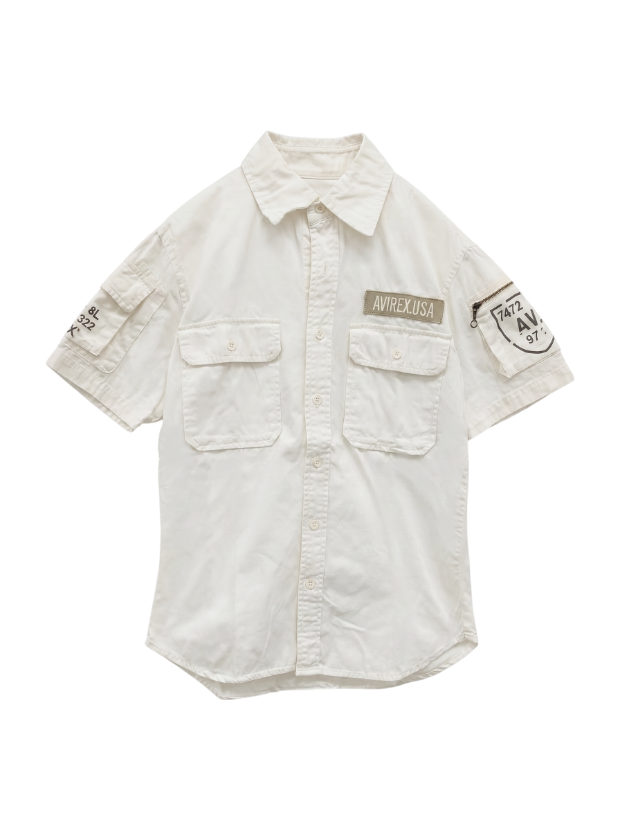 AVIREX / AVIREX/アヴィレックス/半袖 ファティーグ カーキシャツ/S/S FATIGUE KHAKI SHIRT