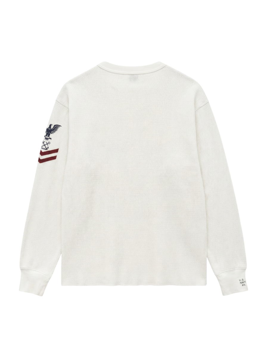 AVIREX / NAVAL L/S WAFFLE T-SHIRT