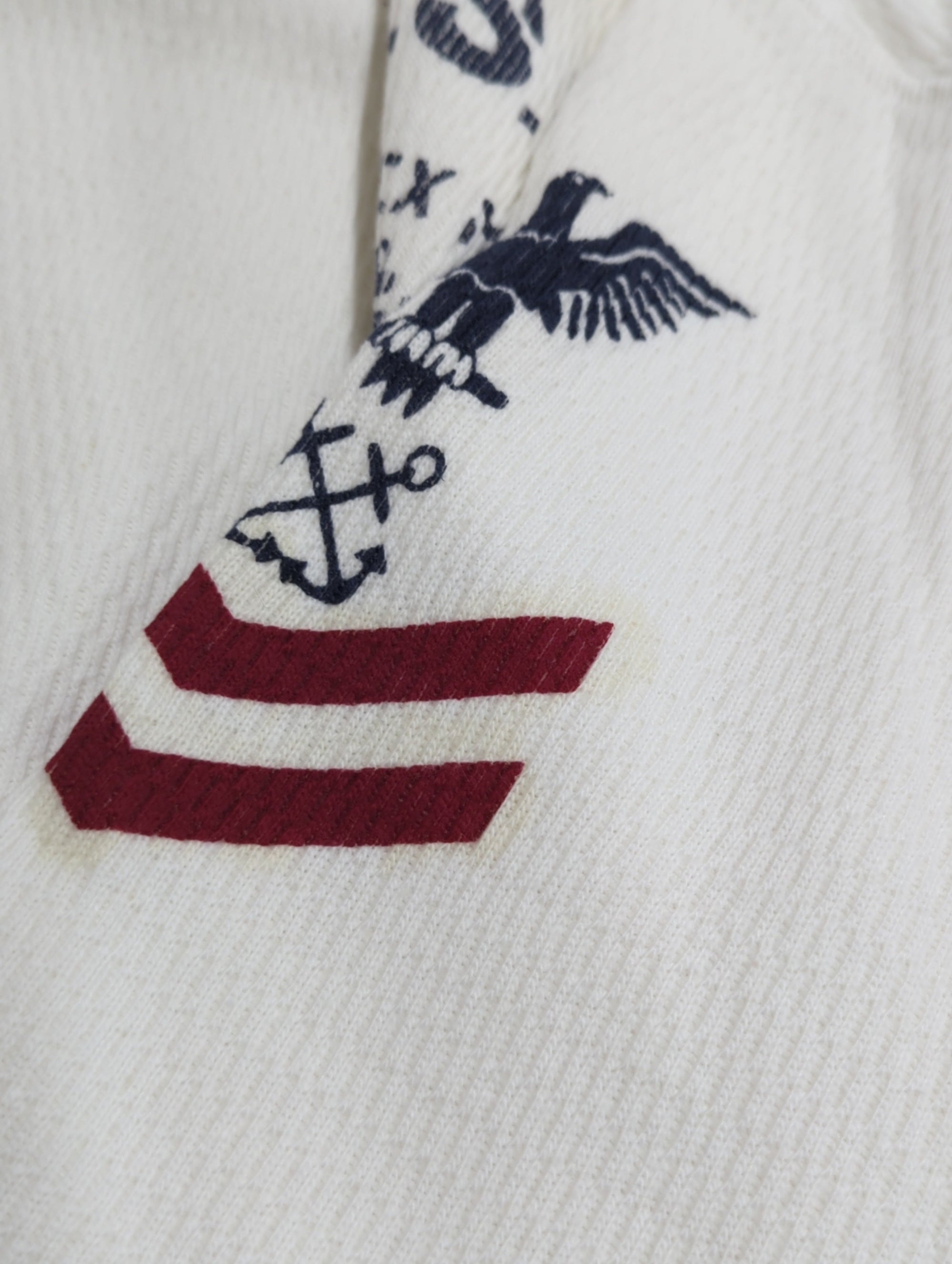 AVIREX / NAVAL L/S WAFFLE T-SHIRT