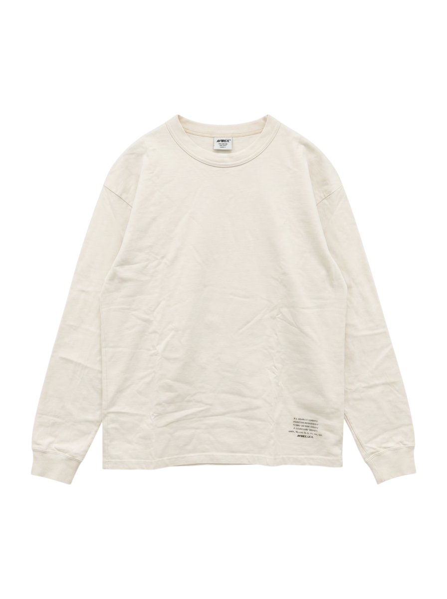 AVIREX / MIL. STENCIL T-SHIRT OFFICIAL LOGO / ミリタリー ステンシル 長袖Tシャツ オフィシャルロゴ